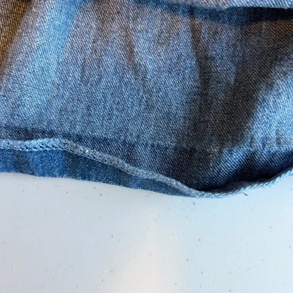 Vintage Gymboree Blue Denim Dress Jumper with Colorful Embroidery Size XS - Picture 7 of 7